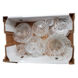 BOX LOT OF CUT GLASS