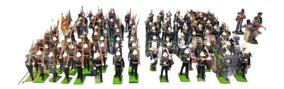 QUANTITY OF LEAD SOLDIERS - ROYAL MARINES, SOME OF WHICH ARE EARLY BRITAINS