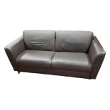 MODERN LEATHER SETTEE