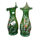 PAIR OF VICTORIAN MARY GREGORY VASES