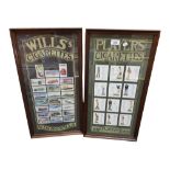 2 PLAYERS CIGARETTE FRAMED CARDS