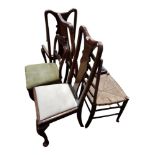 6 VARIOUS ANTIQUE CHAIRS