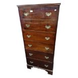 ANTIQUE 6 DRAWER GRADUATED CHEST