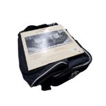 OLD HARLAND & WOLFF SPORTS BAG AND RECORD