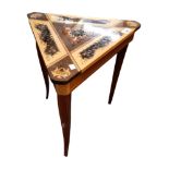 TRIANGULAR SHAPED MUSICAL SEWING TABLE