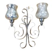 PAIR OF CANDLE WALL SCONCES