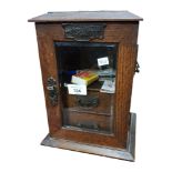 OAK SMOKERS CABINET