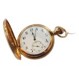 BEAUTIFUL 18 CARAT GOLD TIFFANY & CO FULL HUNTER POCKET WATCH, ENGRAVED ON MOVEMENT 'TIFFANY & CO