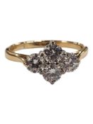 18 CARAT YELLOW GOLD & DIAMOND RING WITH 1 CARAT OF DIAMONDS COLOUR G V51 SIZE L