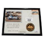 LOWRY BURTON/PAT CUSHNAHAN FRAMED MEDALLION