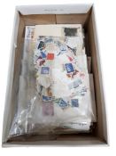 BOX OF STAMPS, POSTCARDS AND COVERS