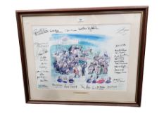 SIGNED LIMITED EDITION POLITICAL PRINT - THE STORMONT ORCHESTRA