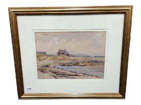 WILLIAM DOHERTY WEIR - WATERCOLOUR - GROOMSPORT - PART OF SERIES 2 OF 4 34CM X 25CM