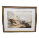 WILLIAM LEIGHTON LEITCH - WATERCOLOUR - LANDSCAPE 13" X 9"