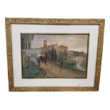 HARRY GOODWIN - WATERCOLOUR - THE PASSING BELL, SAN MINEATO, FLORENCE 49 X 34CMS