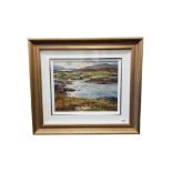 MAURICE C WILKS - OIL ON CANVAS - ATLANTIC DRIVE, DONEGAL 51CM X 41CMS