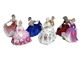 7 ROYAL DOULTON FIGURES