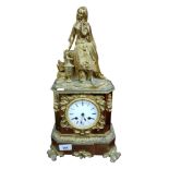 BRASS MANTLE CLOCK