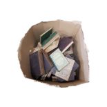 BOX LOT TO INCLUDE BOOKS, VASE,CLOCK & METRONOME