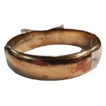 SOLID SILVER VINTAGE BANGLE, GILDED