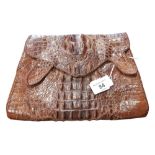 ALLIGATOR SKIN HANDBAG