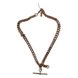 9 CARAT ROSE GOLD ALBERT CHAIN 105.95 GRAMS