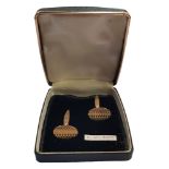 PAIR OF 9 CARAT GOLD CUFFLINKS 6.39 GRAMS