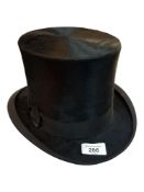 BLACK VELVET DRESS TOP HAT