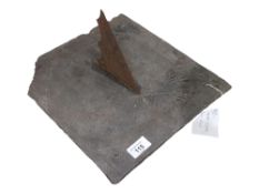 1798 SLATE SUN DIAL - CARNAMADDY - SIGNED DOHERTY 1796