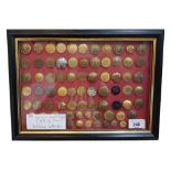 FRAMED HUNT BUTTONS