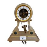 VICTORIAN ALABASTER CLOCK