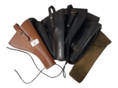 QUANTITY OF OFFICERS PISTOL/GUN HOLSTERS