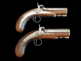 McDaniel of Monaghan A Pair Of 31-Bore Percussion Travelling Pistols by McDaniel, Monaghan, 1844.
