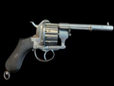 Calderwood & Son of Dublin A 12-Shot 9mm Pinfire DA Revolver by Calderwood & Son, North Earl Street,