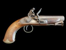 W & J Rigby of Dublin An Irish 16-Bore Flintlock Pistol by W & J Rigby, Dublin, c.1820. A round 5”