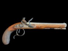 Tomlinson of Dublin An Irish 15-Bore Flintlock Target/Dueller Pistol by Tomlinson, Dublin, c.1810.