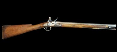 A 16-Bore Flintlock Carbine for Irish Military Use. Proved 20¼” barrel stamped ‘DUBLIN P.W.G.’ (Port