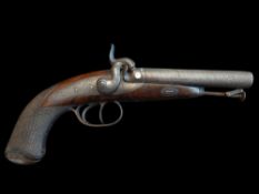 W&J Rigby of Dublin A Good 34-Bore Double-Barrelled Side-by-Side Travelling Pistol by W & J Rigby,