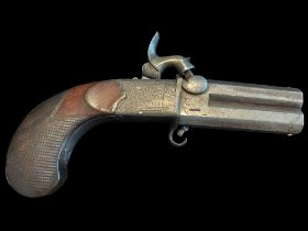 Wm & Jn Rigby of Dublin A 44-Bore Turn-Over Travelling Pistol by Wm & Jn Rigby, Dublin, 1849.