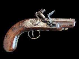 Way of Kilkenny An Irish 16-Bore Flintlock Travelling Pistol by Way, Kilkenny. Spanish form