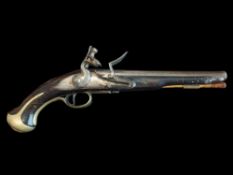 R. Watkin A 21-Bore Flintlock Holster Pistol by R. Watkin, c.1750. Carried by retainers of the O’