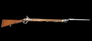 A .65"(17-Bore) Lovell's pattern 1842 Royal Irish Constabulary Percussion Carbine. A barrel of