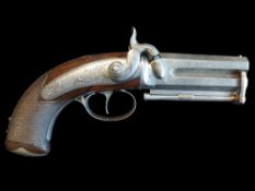 Kavanagh of Dublin A 42-Bore Over/Under Percussion Overcoat Pistol by Kavanagh, Dublin c1840. 3.