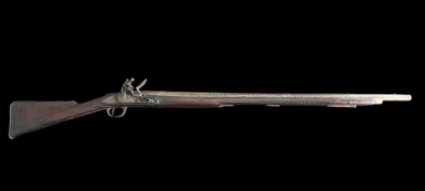 An 11-Bore Tower Flintlock India Pattern Brown Bess. A fixed barrel of 39”, struck with Irish census