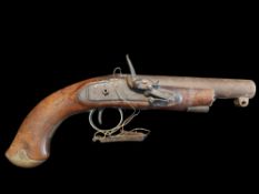 Rigby of Dublin A 16-Bore Flintlock Service Pistol by Rigby, Dublin. A fixed barrel of 6” with