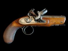 Thomas Pattison & Co. of Dublin A Very Rare Irish 10.5-Bore (0.766") Self-Priming Flintlock Pistol