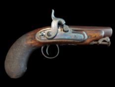 Rigby of Dublin A 38-Bore Percussion from Flintlock Overcoat Pistol by Rigby, Dublin, c.1824. With