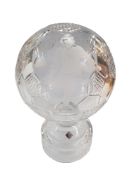 GEORGE BEST MEMORIAL CRYSTAL BALL IN CASE WITH C.O.A