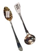 2 GEORGIAN SILVER SPOONS