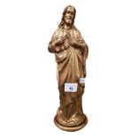 HEAVY ANTIQUE FIGURE OF JESUS CHRIST